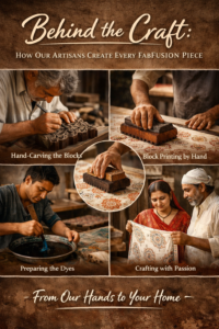 Hand block printing by Fabfusion 