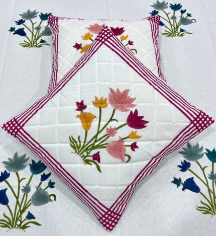 Fabfusion handblock printed cushion covers