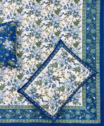 Fabfusion hand block printed bedsheet
