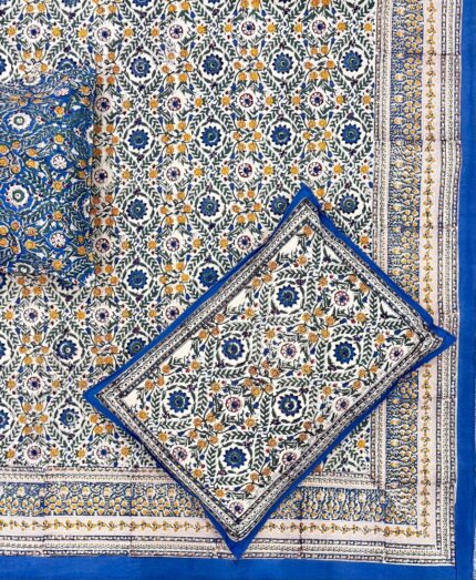 Fabfusion hand block printed bedsheet