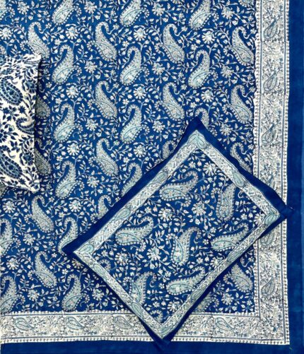 Fabfusion hand block printed bedsheet