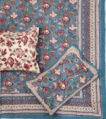 Hand block printed bedsheet by Fabfusion