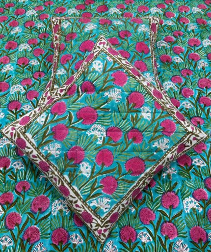 Fabfusion handblock printed cushion covers