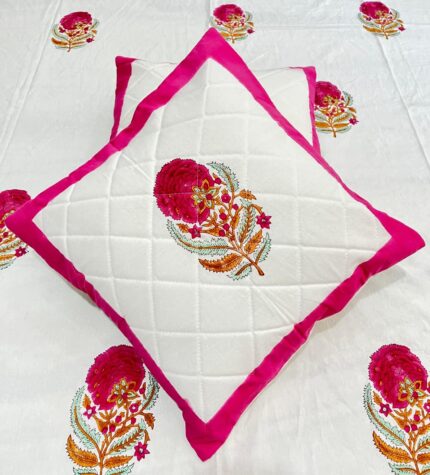 Fabfusion handblock printed cushion covers