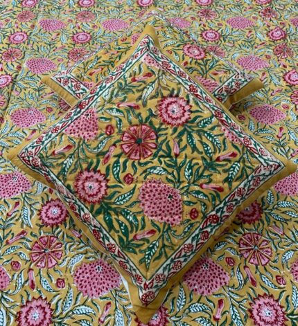 Fabfusion handblock printed cushion covers