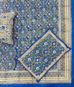 Hand block printed bedsheet by Fabfusion