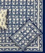 Hand block printed bedsheet by Fabfusion