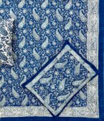 Hand block printed bedsheet by Fabfusion