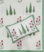 Hand block printed bedsheet by Fabfusion