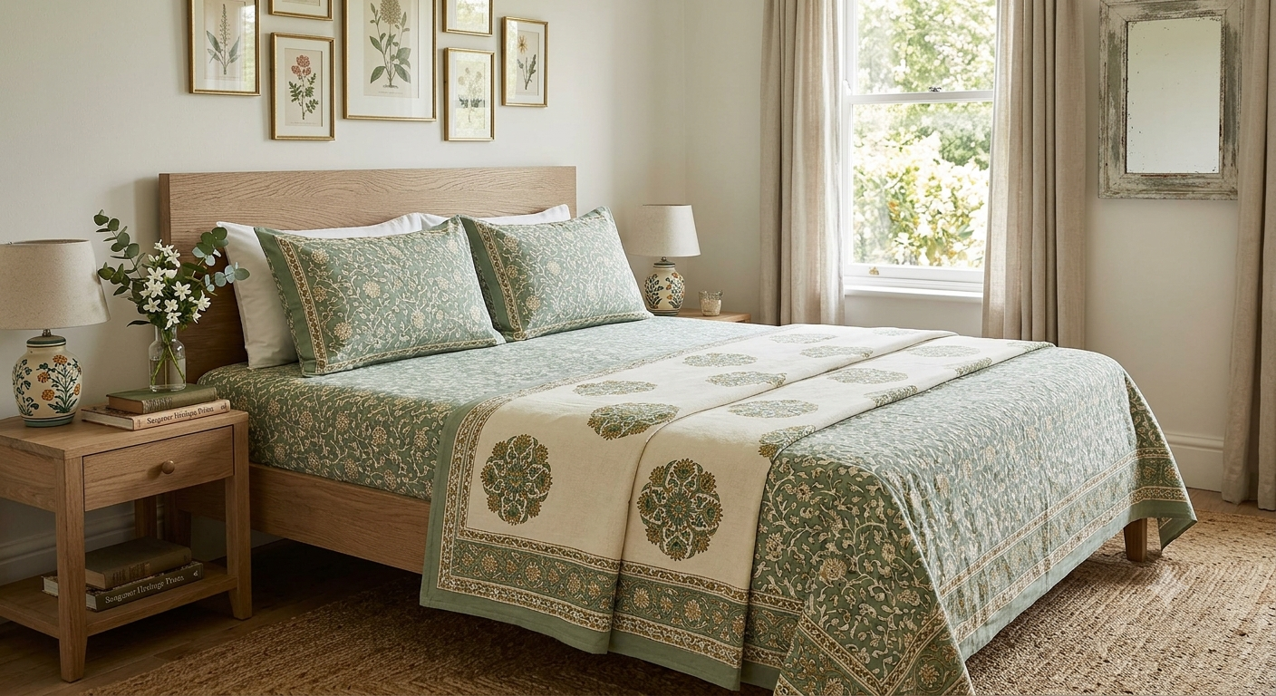 Cotton bedsheet by Fabfusion