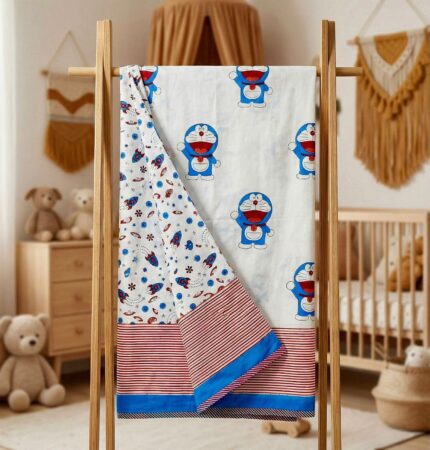 Hand Block Printed Baby Dohar by Fabfusion